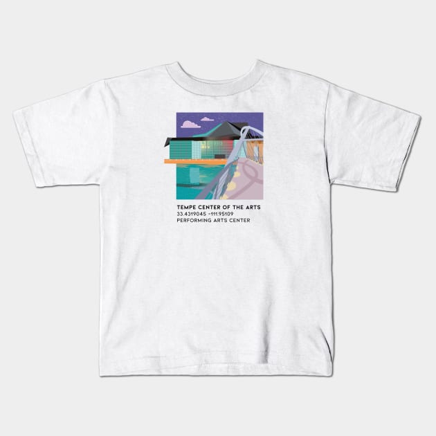 Tempe Center of the Arts Kids T-Shirt by DreamBox